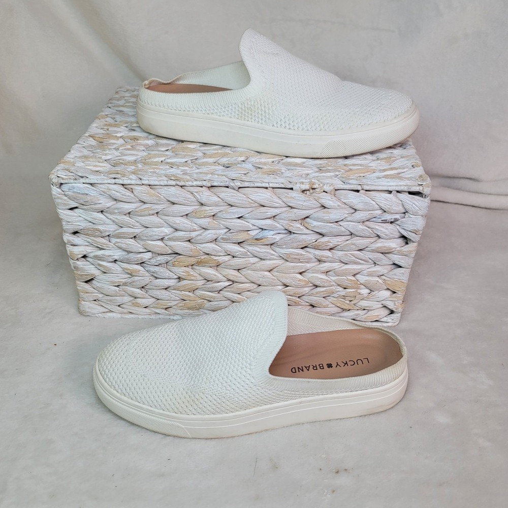 Lucky Brand Mule Sneakers Womens 6.5M Larlan Casual Comfort Slip On Beachy Boho